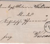Bayern - 3 Kr. Wappen geschn. Brief gMR 557 K1 Waldsassen 13/1 - Wiesau