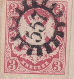 Bayern - 3 Kr. Wappen geschn. Brief gMR 557 K1 Waldsassen 13/1 - Wiesau