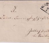 Bayern - Postablage Pförring L2 3 Kr. Wappen geschn. Brief n. Irlbach 14.4.1870