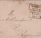 Preussen - Wanzleben 14/9 u. 20/9 2xRa2 Dienstbrief n. Bottmersdorf