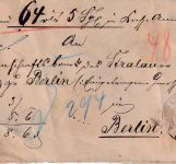 DR - Neuhaldensleben 2/1 (18)72 (!!) - Geldbrief n. Berlin