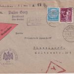 DR - Ferchland ü. Genthin Landpost-Ra2 Nachnahmebrief n. Düsseldorf 1936