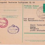 DDR - Stendal nachträglich entwertet 1963 Erstflugkarte DDR-Lufthansa