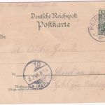 Sachsen-Anhalt - Heimburg a.H. Gasthaus Ortsansicht farb. Mehrbildlitho 1906