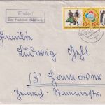 DDR - Endorf ü. Hettstedt (Südharz) Landpost-Ra2 Brief n. Hannover 1962