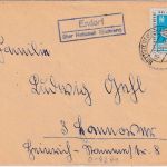 DDR - Endorf ü. Hettstedt (Südharz) Landpost-Ra2 Brief n. Hannover 1963