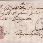 Bayern - 3 Kr. Wappen geschn. Brief gMR 436 Rötz - Regensburg 12.6.1867
