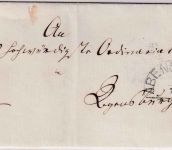 Bayern - 3 Kr. Wappen geschn. Brief oMR 2 Abensberg n. Regensburg 1/7 1868