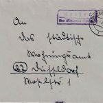 DR - Reiser ü. Mühlhausen Landpost-Ra2 Brief n. Düsseldorf 1944