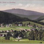 Thüringen - Cabarz b. Gr. Tabarz farb. Ortsansicht ungelaufen 1925