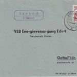 DDR - Seebach Kr. Eisenach Landpost-Ra2 Brief n. Gotha 1962