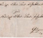 Bayern - Postablage Michelfeld L2 Dienstbrief n. Gunzendorf 1872 mit Inhalt