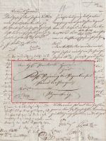Bayern - Schambach L1 Dienstbrief Hemau - Regensburg 1822 - mit Inhalt