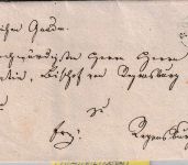 Bayern - Roetz 4/3 Fingerhut-K1 Bischofsbrief n. Regensburg 1844