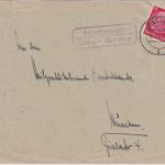 DR - Nitschareuth ü. Greiz Landpost-Ra2 Brief n. München 1937