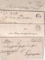 Preussen - Eilenburg 1832/51 5 Briefe (4x m. Inhalt) m. versch. Stempel
