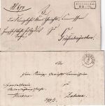 Preussen - Eilenburg 1832/51 5 Briefe (4x m. Inhalt) m. versch. Stempel