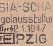 All.Bes. - Leipzig 1947 Masch.stpl. "Geflügelausstellung" Drucksachenkarte