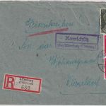 DR - Romschütz ü. Altenberg (Thüring.) Landpost-Ra2 Einschreibebrief 1944