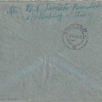 DR - Romschütz ü. Altenberg (Thüring.) Landpost-Ra2 Einschreibebrief 1944