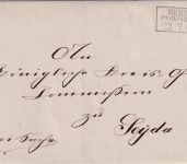 Preussen - Herzberg Provinz Sachsen 23/7 Ra2 Dienstbrief n. Seyda ca. 1858
