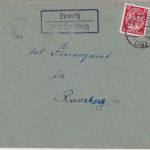 DR - Lomnitz ü. Radeberg Landpost-Ra2 Brief n. Radeberg 1934