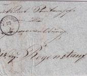 Bayern - Stadtamhof 23/9 Zier-K1 Dienstbrief n. Regenstauf 1869