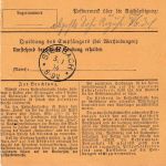 DR - 25 Pfg. Germania Perfin Paketkarte/postlagernd Heilbronn - Stebbach 2.1.14