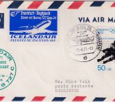 BRD - Iceland Air Erstflug Frankfurt - Reykjavik Boeing 727 Luftpostbrief 1971