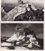 DR - Schneefernerhaus Zugspitze Handwerbestempel Karte n. USA 1937