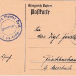 Bayern - München 31 19.9.18 Heeressache/Postkarte n. Fischbachau