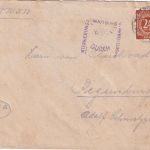 All.Bes. - Interniertenpost Lager Moosburg Brief n. Regensburg 1947 Lagerzensur