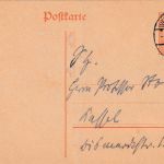 DR - 7 1/2 Pfg. Germania Ganzsache/Automatenkarte Weisser Hirsch - Kassel 4.9.17