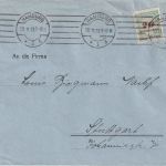 DR-Infla - 20 Mrd. Korbdeckel Brief/4-fach-Tarif Hamburg - Stuttgart 30.11.23