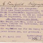 DR-Infla - Berghausen (Amt Durlach) 17.4.23 KOS Karte n. Buggingen