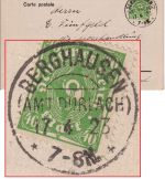DR-Infla - Berghausen (Amt Durlach) 17.4.23 KOS Karte n. Buggingen