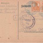 DR - Hamburg-Fuhlsbüttel blauer (!) Tagesstempel Zensurkarte n. Holland 2.17