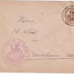 DR/Frankreich - 15 Pfg. Germania Zensurbrief Mulhouse - Senneheim 23.1.19