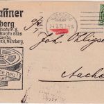 Bayern - 5 Pfg. Wappen/Aufbrauch illustr. Drucksachenkarte Nürnberg 24.3.20
