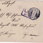 DR - Wintrich (Mosel) 29.1.19 Feldpostbrief n. Göttingen - US-Zensur !!