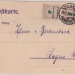DR-Infla - 2x2 Mrd. Korbdeckel dst. Ortskarte Hagen 23.11.23