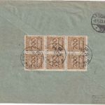 DR-Infla - 10x200 Mio. Korbdeckel Einschreibebrief Pirmasens - Berlin 6.11.23
