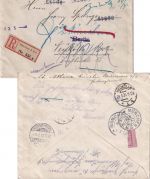 DR-Infla - 1 M. + 60 Pfg. By-Abschied/DR Einschreibebrief München19.5.21 Retour!