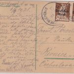 DR-Infla - 2x40 Pfg. By-Abschied/DR Karte/Sondertarif n. CZ Schachen 2.9.21