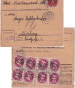 DR-Infla - 8x75+50 Pfg By-Abschied/DRWertpaketkarte Waldmünchen 16.4.20