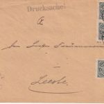 DR-Infla - 3x5.000 M. Queroval Drucksachenbrief Syke - Lehrte 17.9.23