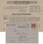 DR-Infla - 400Tsd/30 Pfg. Drucksachenbrief Braunschweig - Biberach 3.10.23