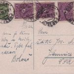 DR-Infla - 4x2 M. Posthorn u.a. Karte/Sondertarif n. CZ Dresden 7.10.22