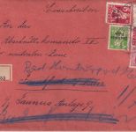 DR-Infla - 75 Pfg. By-Abschied/DR u.a. Einschreibebrief Wittelshofen 30.6.20