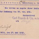 DR - 7 1/2 Pfg. Germania Fernkarte Elberfeld 17.5.18 Custos Portokontrolle !